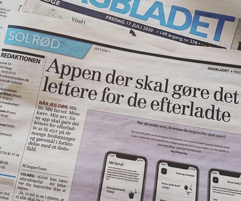 Adjø i Dagbladet Køge 17. juli 2020